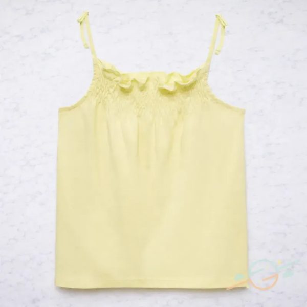 Blusa amarilla MANGO #0002