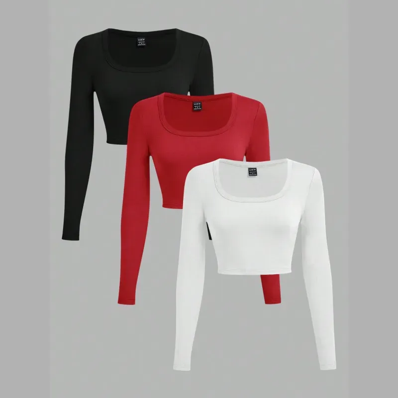 Tops de mangas largas