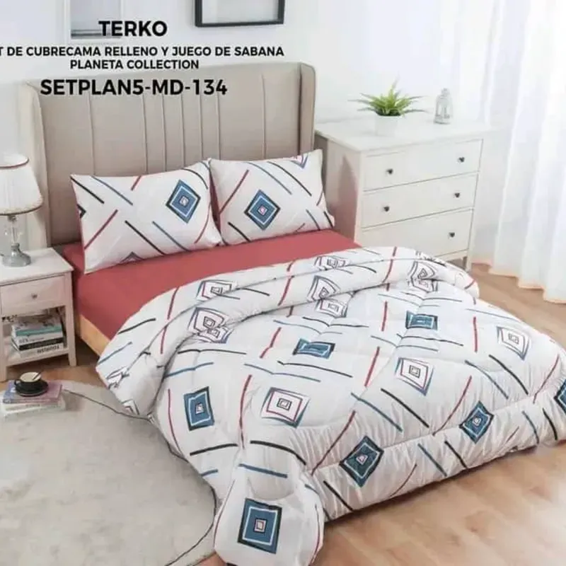 Set de edredón y juego de sábanas (5 pcs)