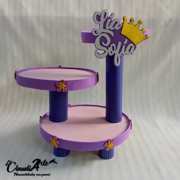 Base para Cupcakes (2 pisos) (Princesa Sofía)