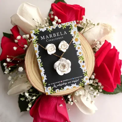 ✨Juego de Rosas Blancas✨