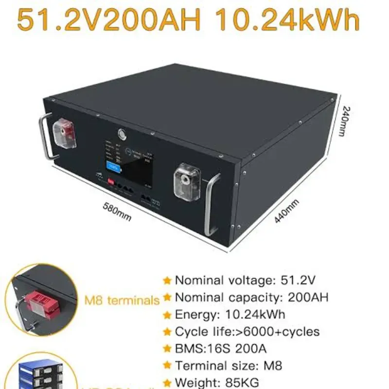 Baterías 51.2 V 200 ah