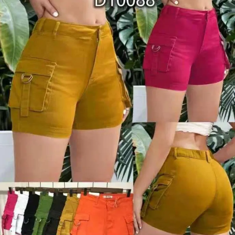 Short Elastizado con Bolsillo Color Entero.