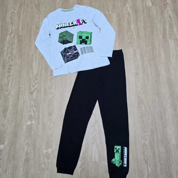 Pijama de Minecraft Gris