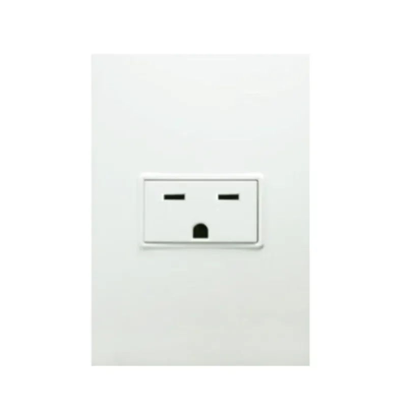 Tomacorriente 2P con toma de tierra, horizontal.   1710000009