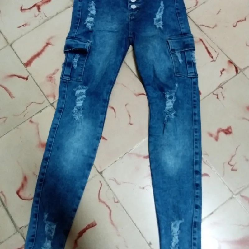 pantalones 4 puertas de mujer azul marino