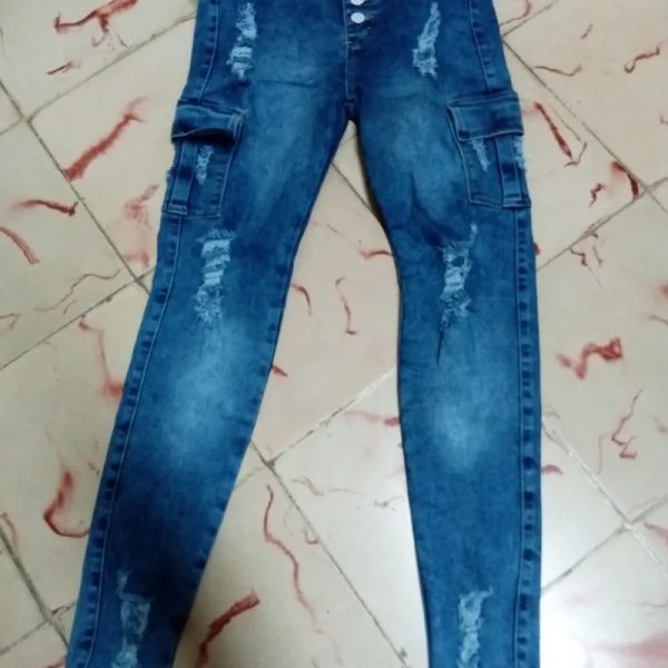 pantalones 4 puertas de mujer azul marino