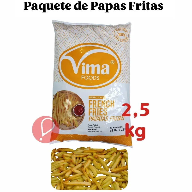 PAQUETE DE PAPA FRISTAS VIMA de 2.5 kg 