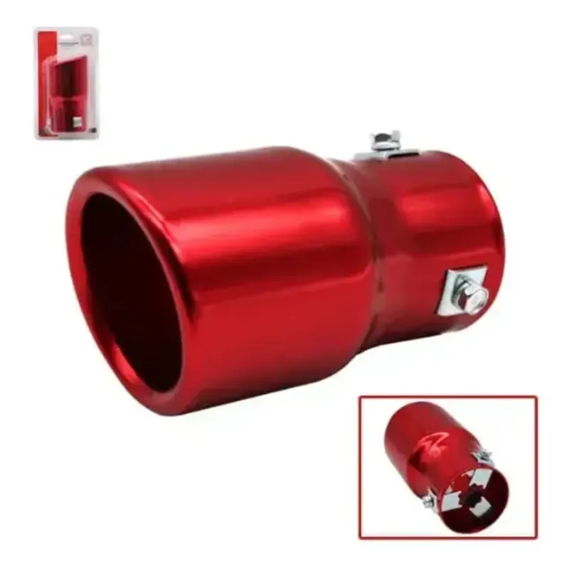 Salida de escape roja