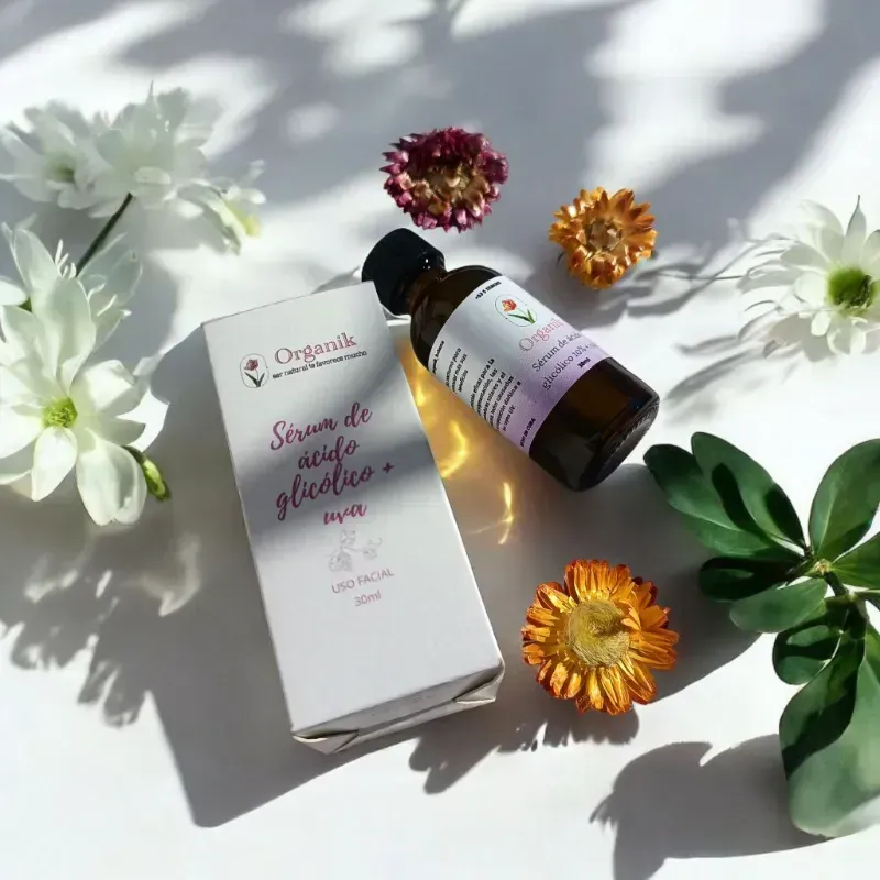 Sérum de ácido glicólico + uvas 