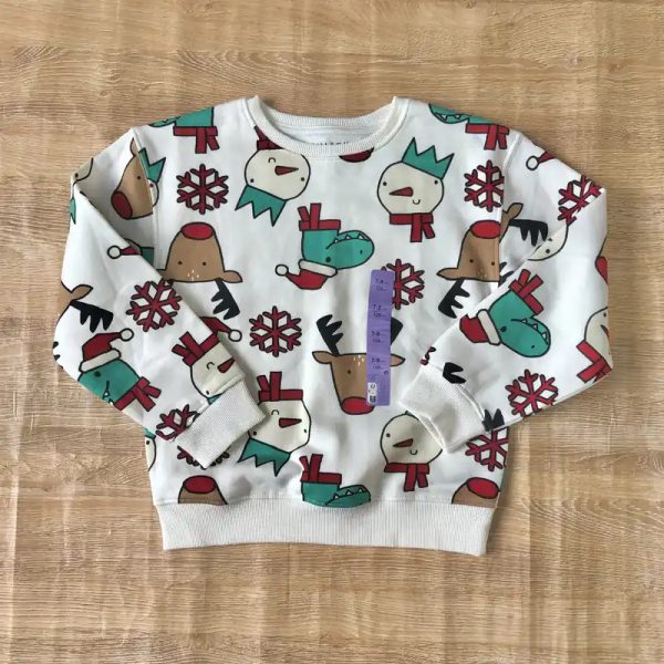 Abrigo con motivos navideños