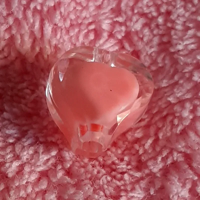 Corazón mediano centro naranja