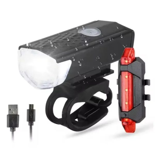 Luz de para bicicleta delantera y posterior