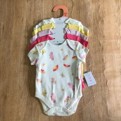 Pack de 5 bodys con mariposas