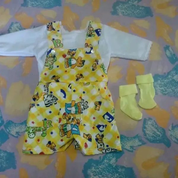 Conjunto de overol con ropón
