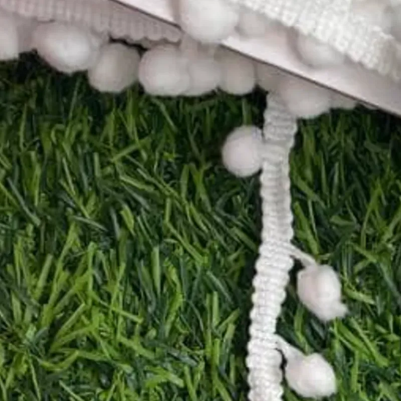 Tira pompón  blanco