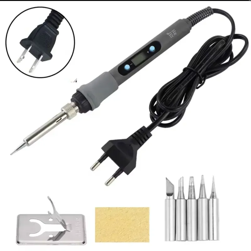  Set de Soldador Eléctrico 80W 110V con Pantalla Digital