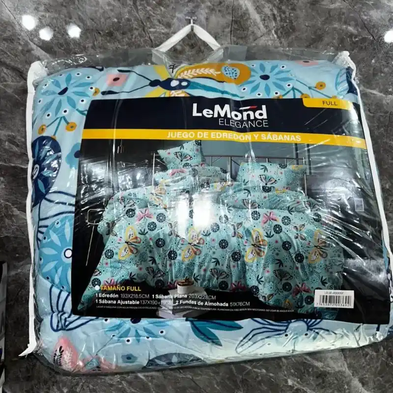 Juego de edredón y sábanas