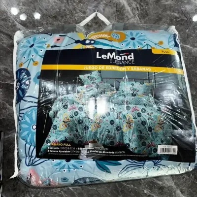 Juego de edredón y sábanas