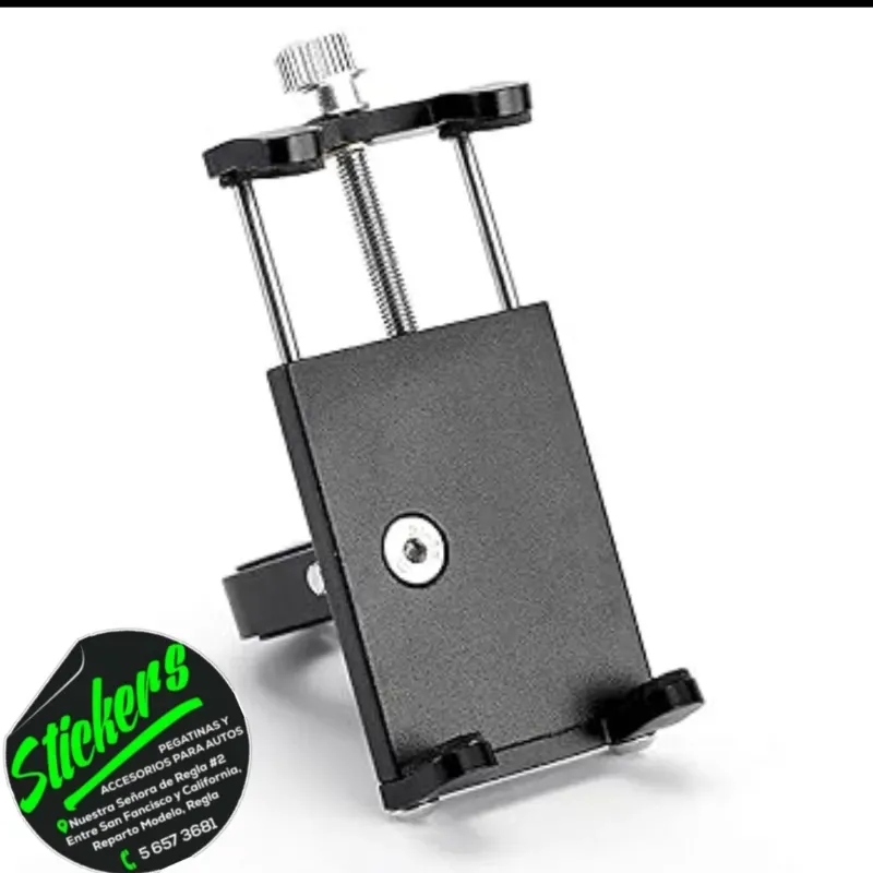 Porta celular robótico negro