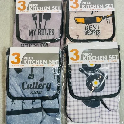 Set de 3pcs de cocina