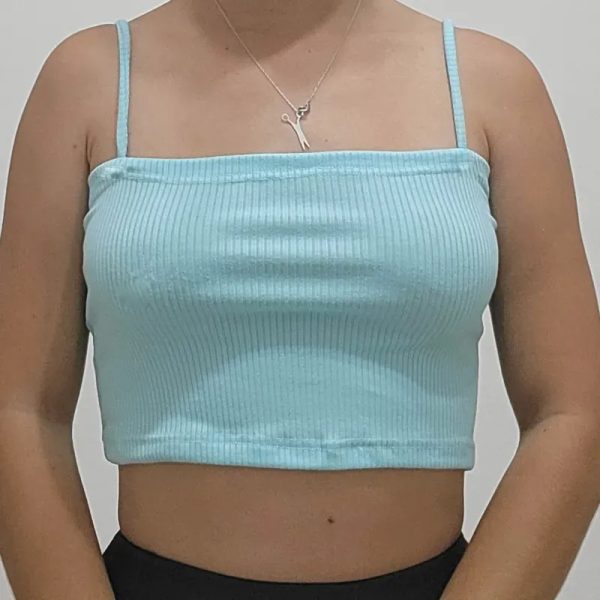TOP SENCILLO AZUL