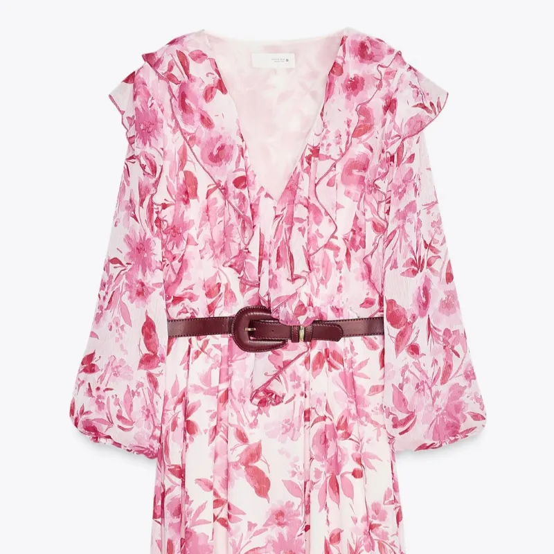 Vestido con cinturón