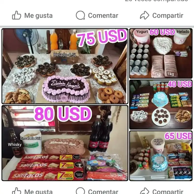 Combos para cumpleaños