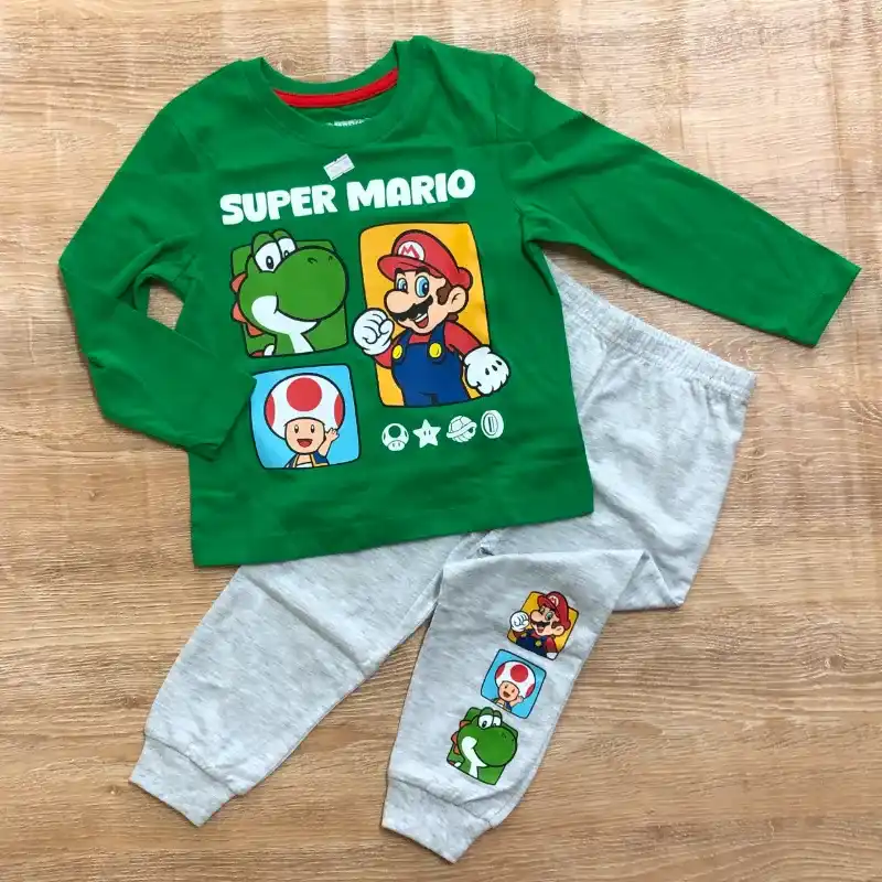 Pijama de Super Mario color verde