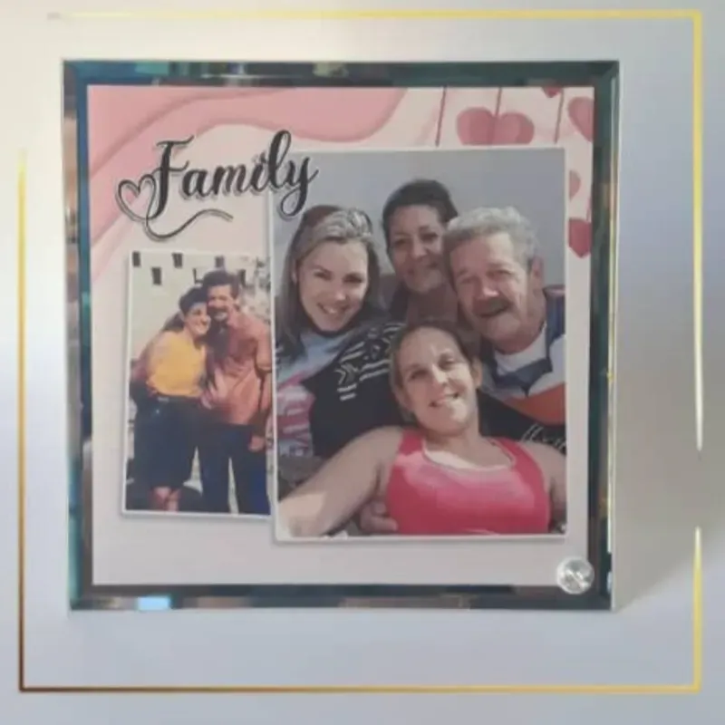 Portarretrato de cristal