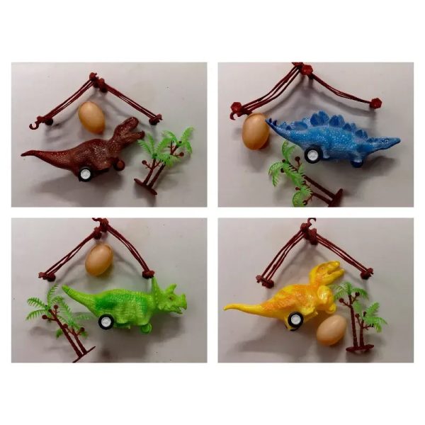 Carrito dinosaurio con granja