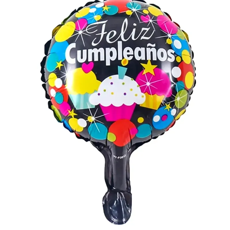 Globo de feliz cumpleaños de 10" 04