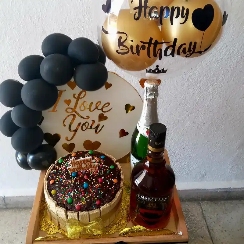 Bandeja de desayuno sorpresa personalizada para hombre