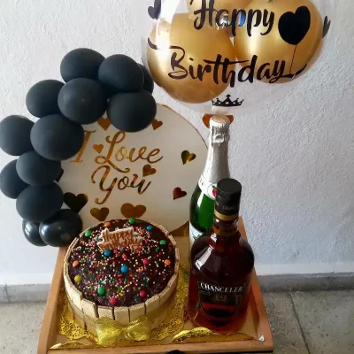 Bandeja de desayuno sorpresa personalizada para hombre