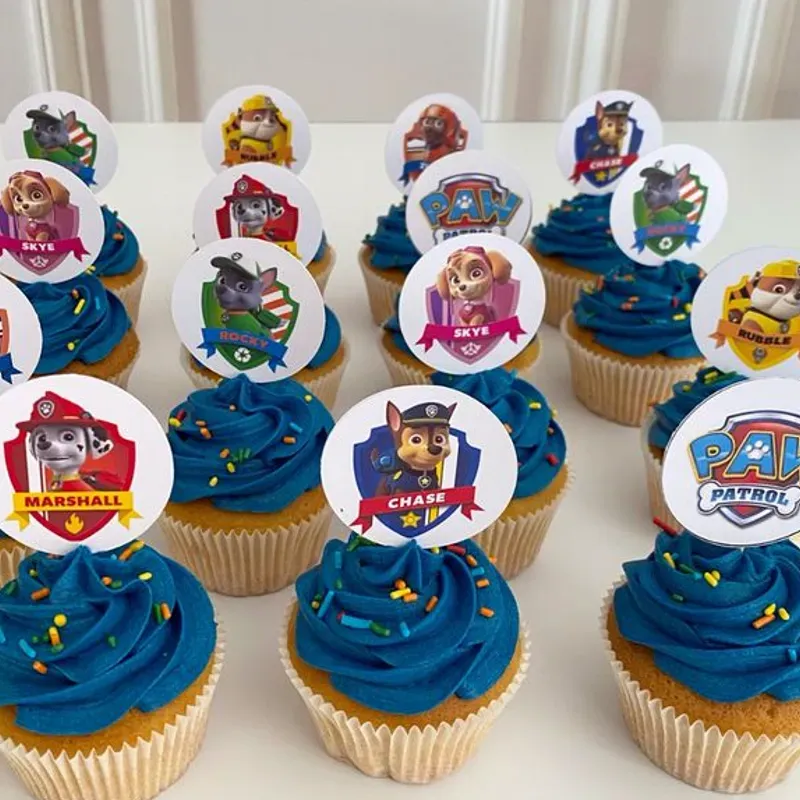 12 TOPPERS DE CUPCAKES