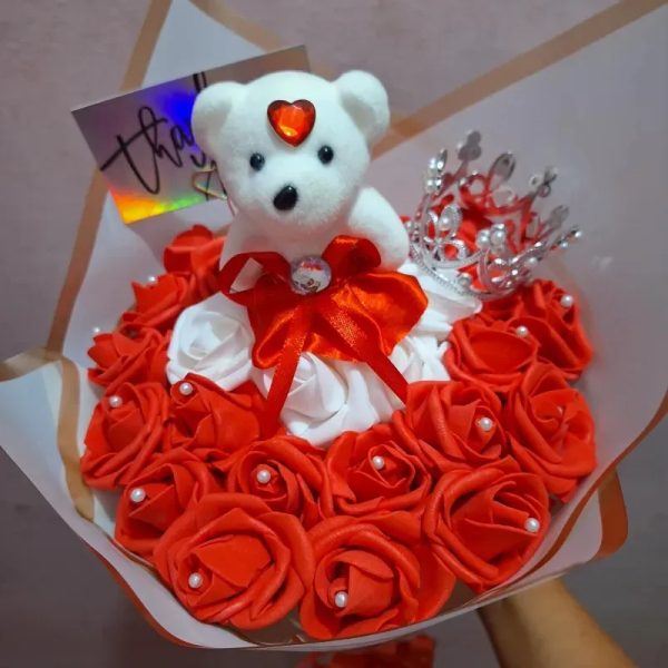 Ramo de Rosas Rojo y Blanco ❤️