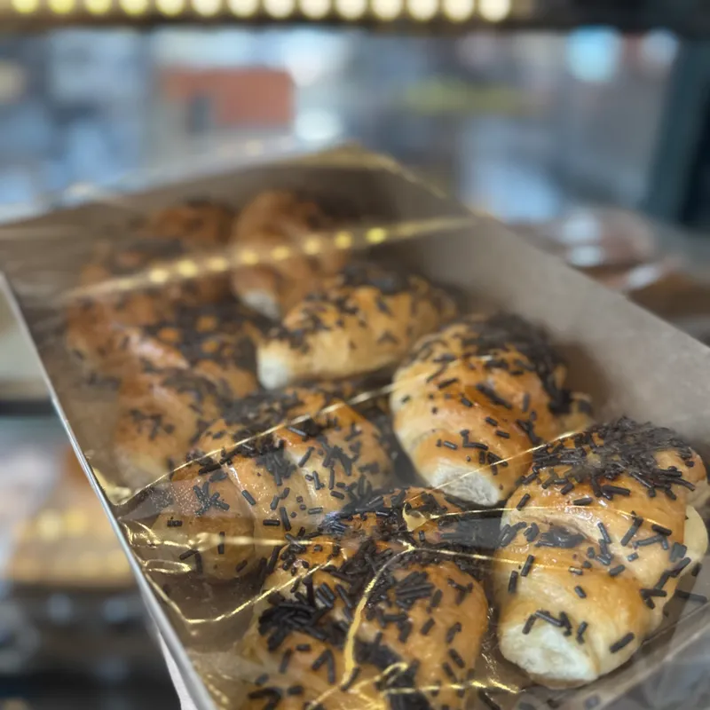 Mini croissant virutas de chocolate