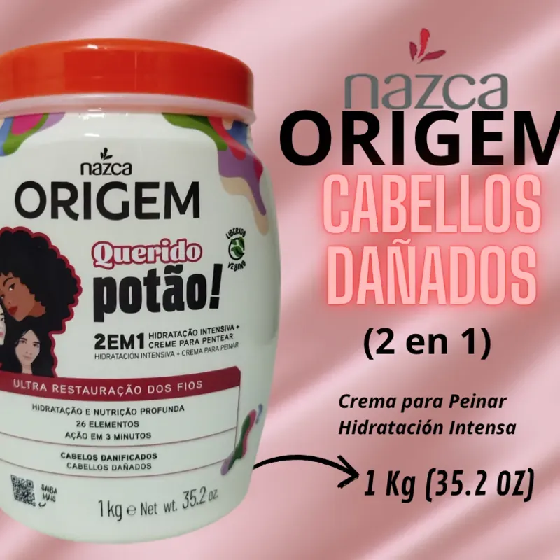 Cremas de Peinar "Nazca ORIGEM" Cabellos Dañados