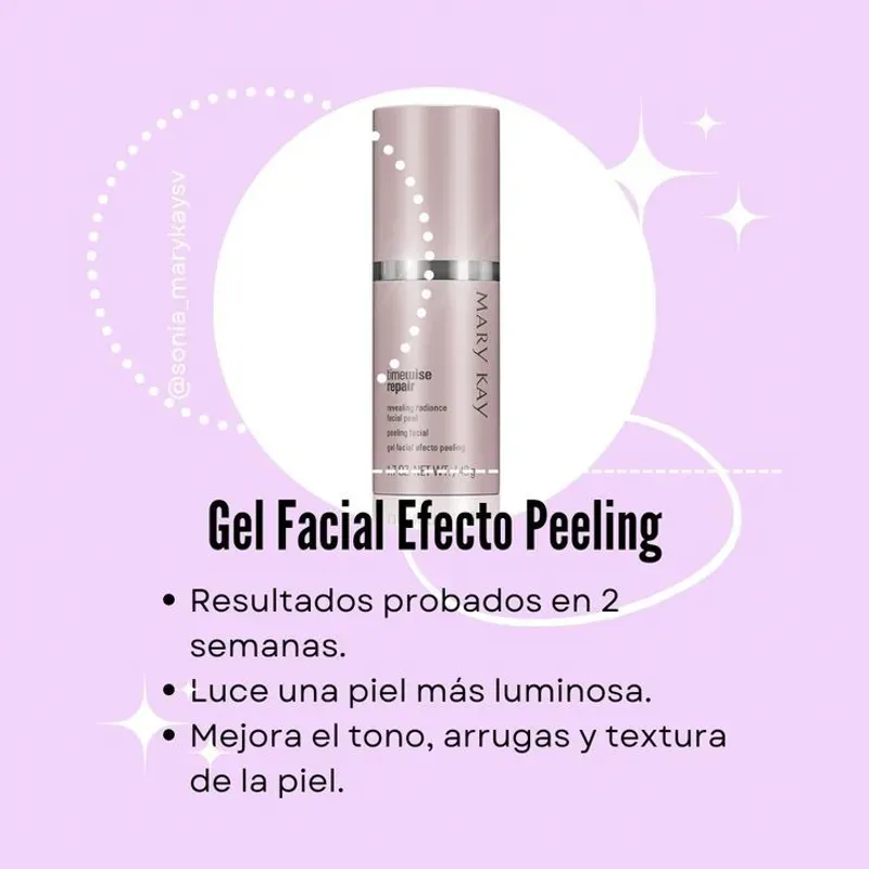 Gel facial efecto peeling