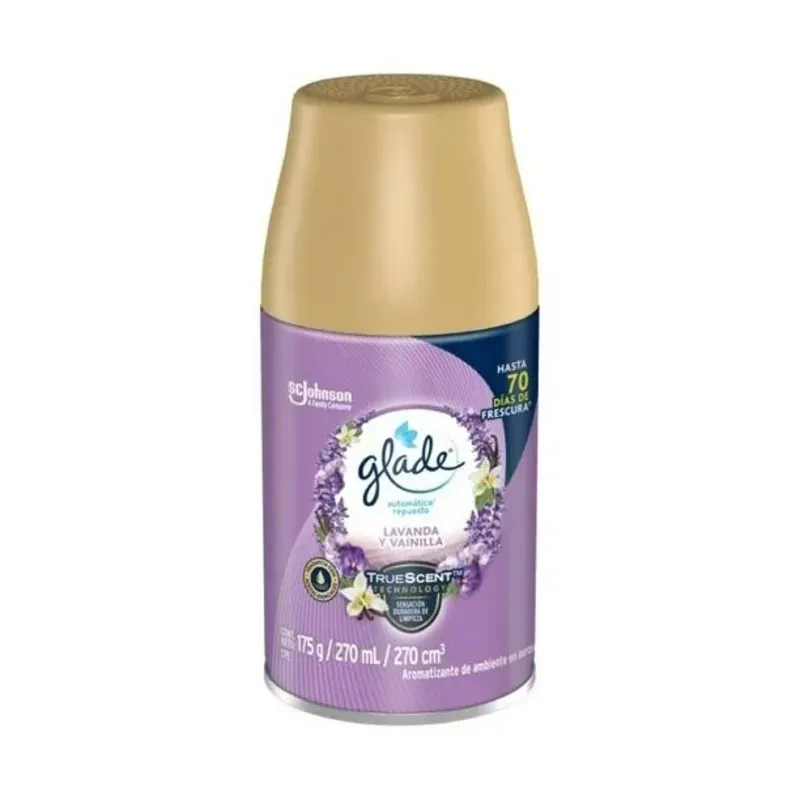  Glade TrueScent Lavanda y Vainilla – Aromatizante de Ambiente en Aerosol