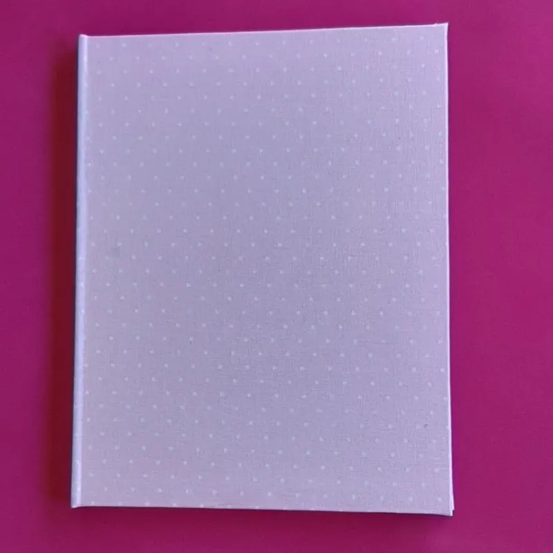 Encuadernado Rosa a lunares