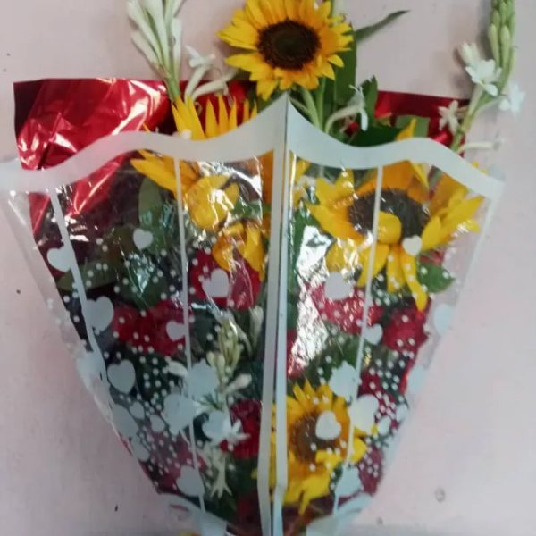 Ramos de Girasoles y Rosas 