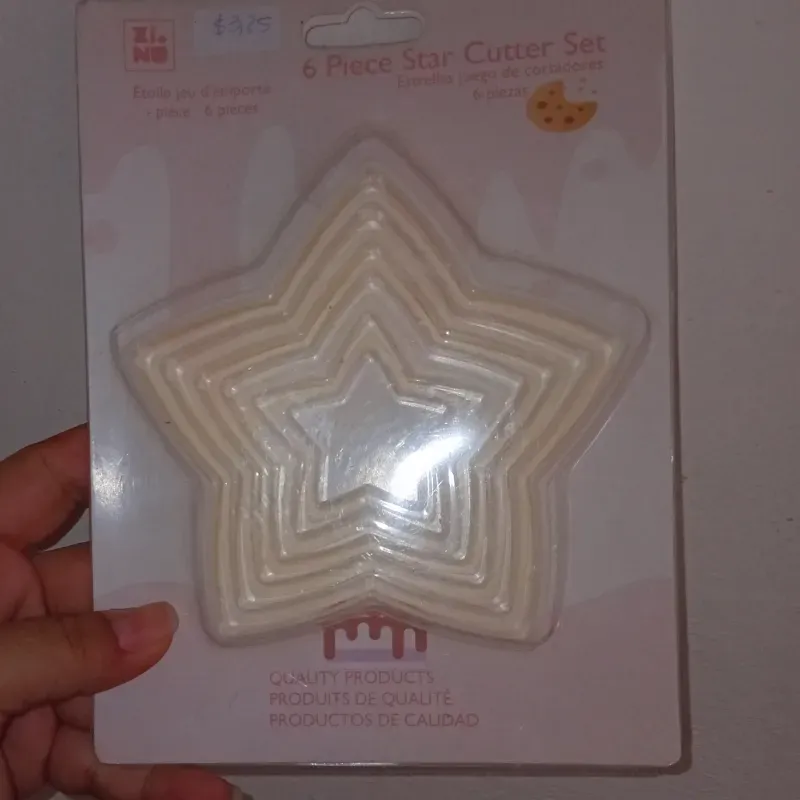 Set de cortadores estrella blanca