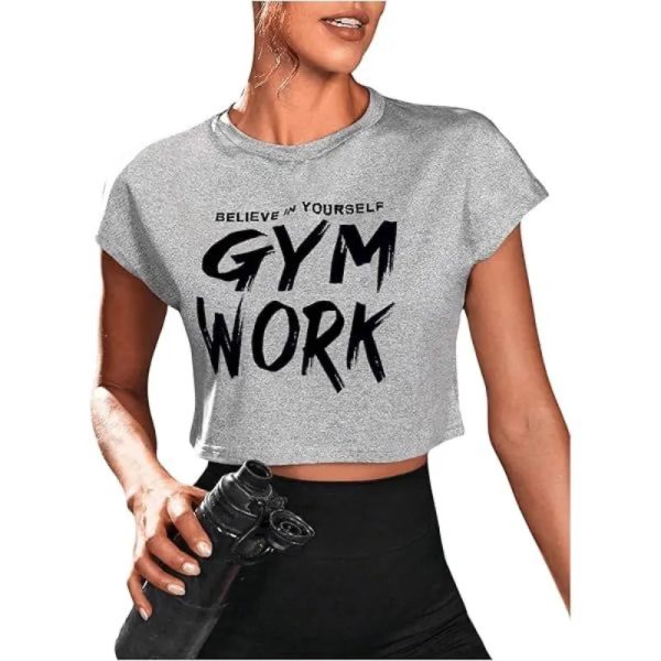 Top gris para gym