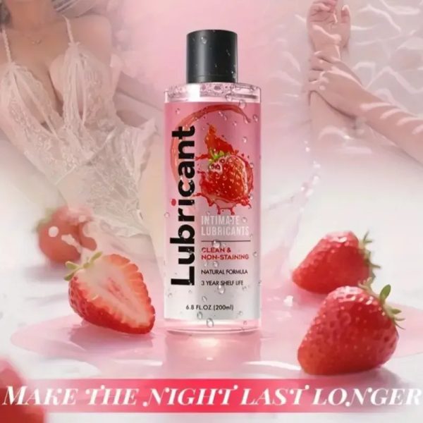 Lubricante a base de agua de fresa