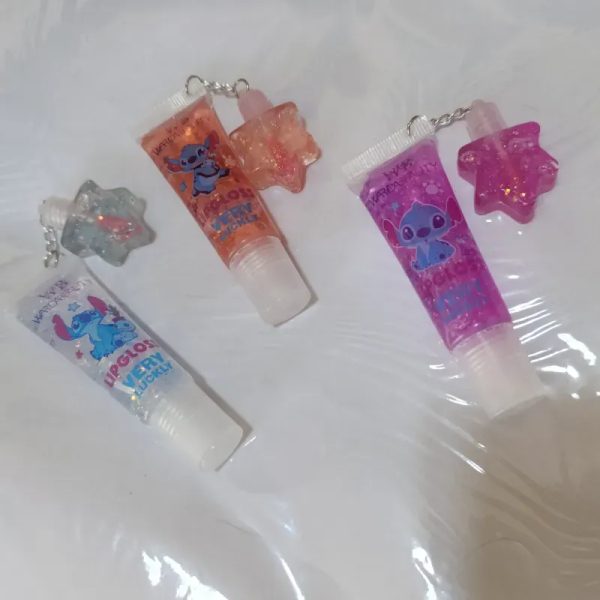 Pomitos de 15 ML de brillo de labios con temática de Stitch