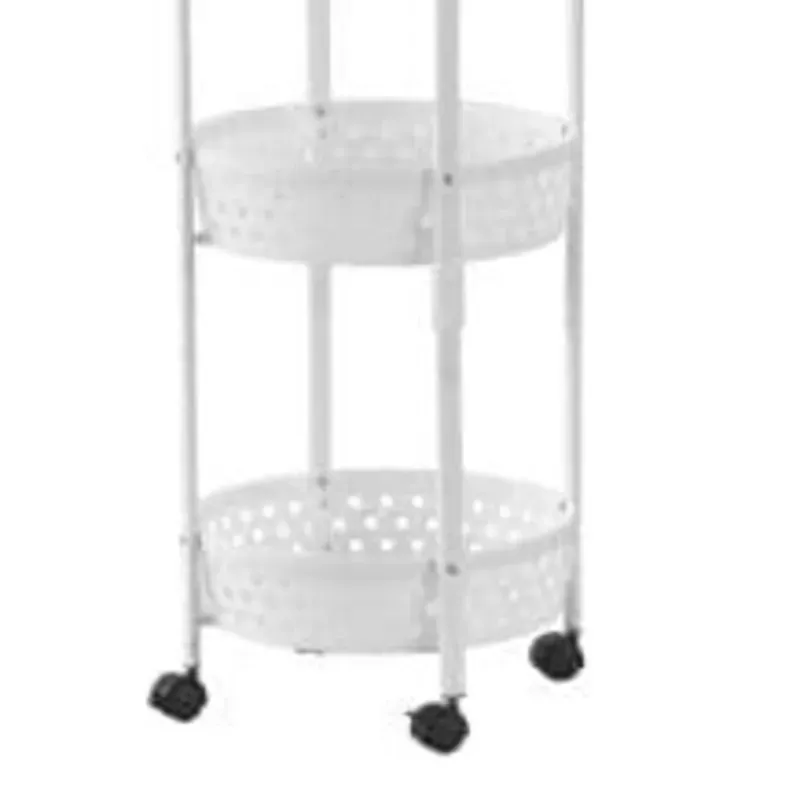 Viandero/organizador de 3 niveles con ruedas [ Blanco]