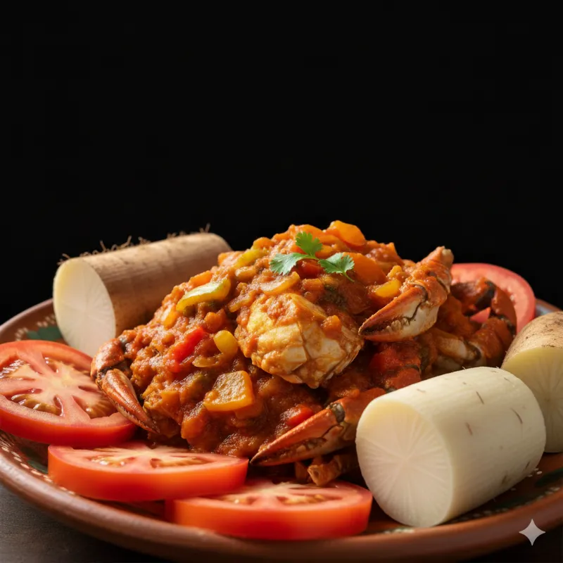 Enchilado de Cangrejo con Arroz