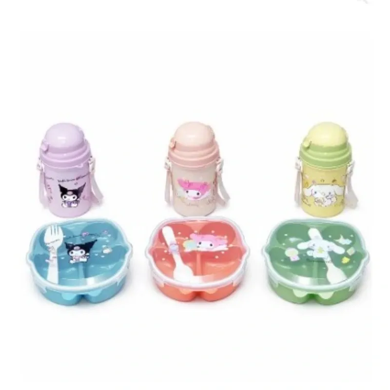 LONCHERA INFANTIL CON COMPARTIMENTOS +BOTELLA CON SORBETE