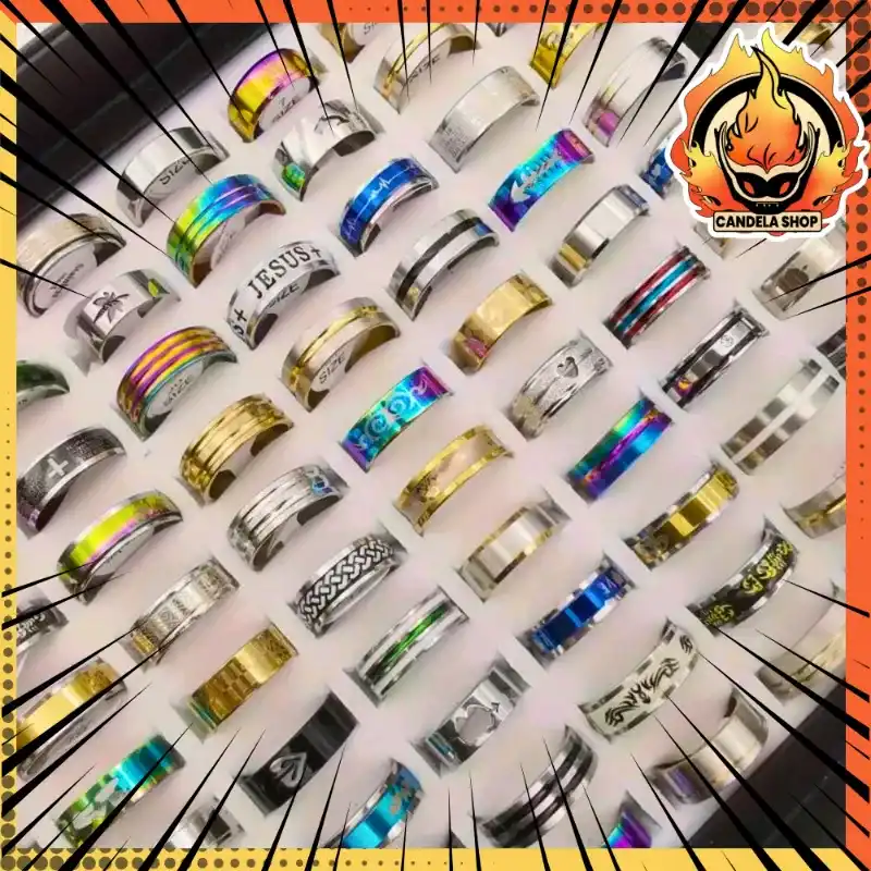 ¡ANILLOS DE ACERO INOXIDABLE!✨️